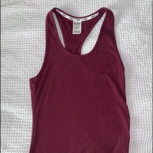 PINK Maroon Racerback